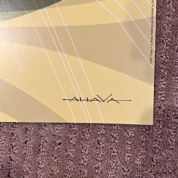 Poster, tropic by AHAVA. Unframed poster 12 x 36 printed on recycled paper. - Picture 4 of 7